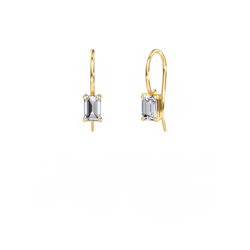 Bild av Hängande örhängen Cleo EME 585 gult guld Diamant 1.40 crt