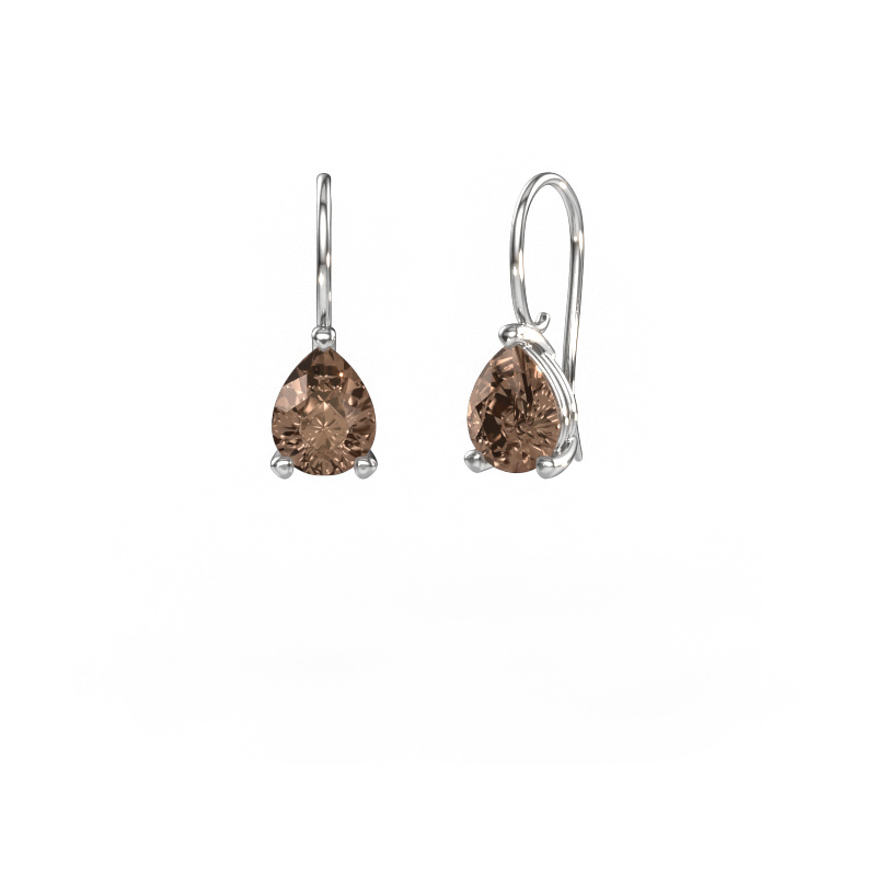 Image de Pendants d'oreilles Cleo PER 585 or blanc Diamant brun 2.00 crt
