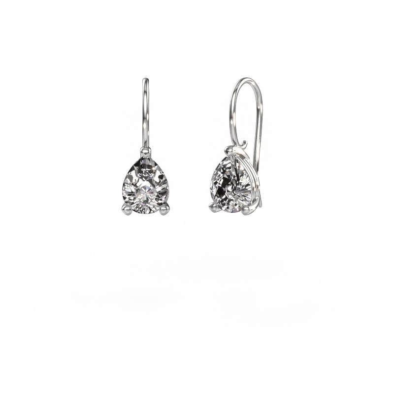 Image of Drop earrings Cleo PER 585 white gold Diamond 2.00 crt