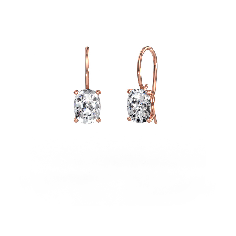 Image of Drop earrings Cleo CSH 585 rose gold Lab-grown diamond 4.00 crt