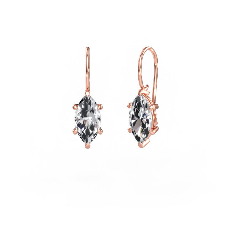 Bild av Hängande örhängen Cleo MRQ 585 roséguld Diamant 4.00 crt