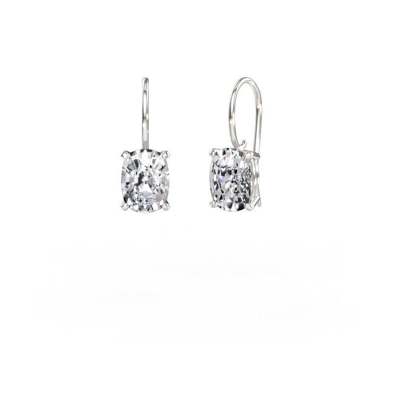 Immagine di Orecchini pendenti Cleo CSH 585 oro bianco Diamante lab grown 5.00 crt