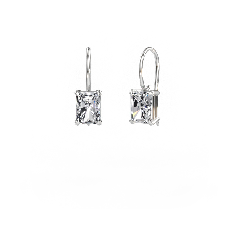 Afbeelding van Oorhangers Cleo RAD 585 witgoud Diamant 3.50 crt