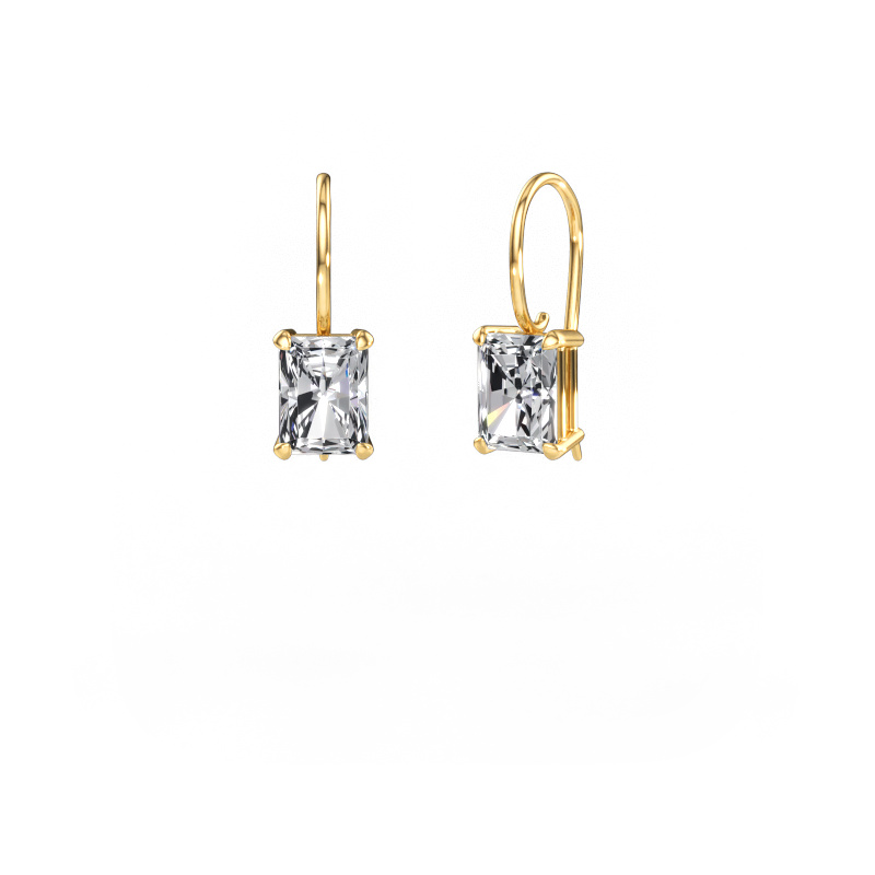 Afbeelding van Oorhangers Cleo RAD 585 goud Diamant 3.50 crt