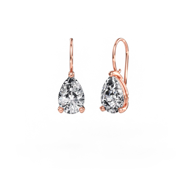Immagine di Orecchini pendenti Cleo PER 585 oro rosa Diamante 6.00 crt