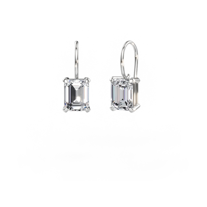 Immagine di Orecchini pendenti Cleo EME 585 oro bianco Diamante lab grown 5.00 crt