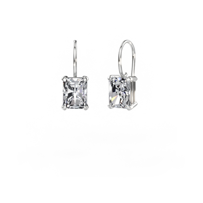 Immagine di Orecchini pendenti Cleo RAD 585 oro bianco Diamante 5.00 crt