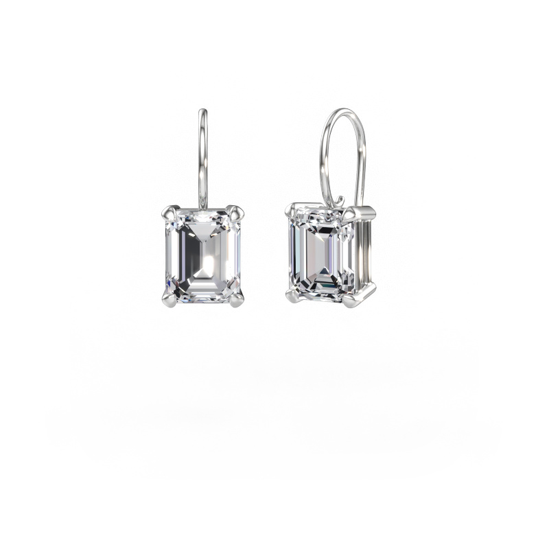 Immagine di Orecchini pendenti Cleo EME 585 oro bianco Diamante 7.00 crt