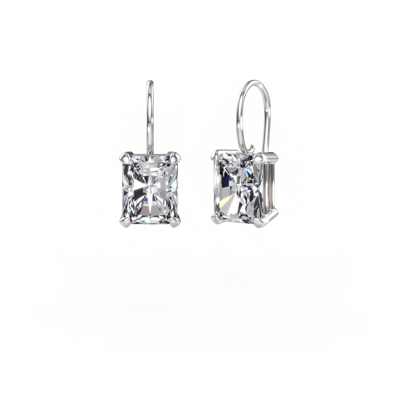 Immagine di Orecchini pendenti Cleo RAD 585 oro bianco Diamante 7.00 crt