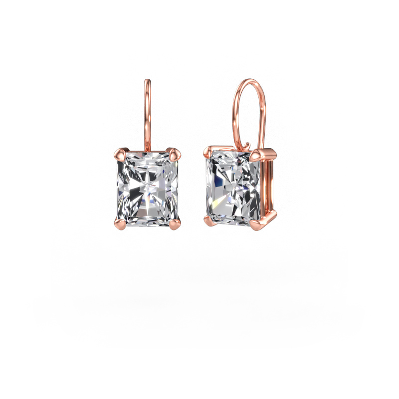 Bild av Hängande örhängen Cleo RAD 585 roséguld Labbodlad diamant 10.10 crt