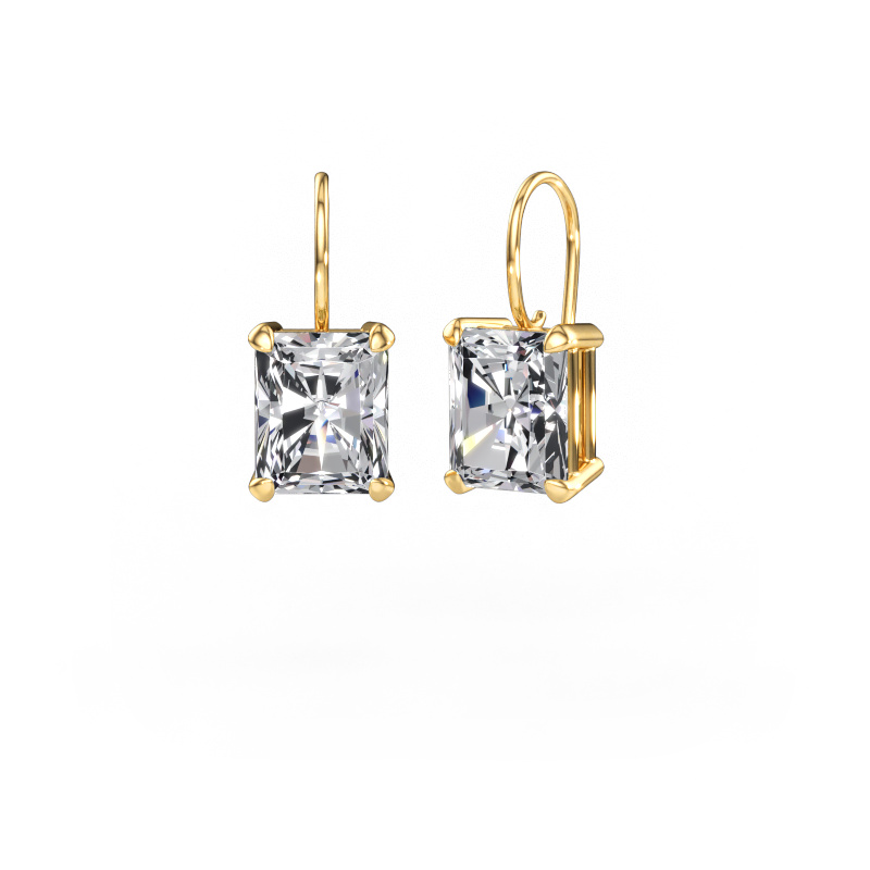 Image of Drop earrings Cleo RAD 585 gold Lab grown diamond 10.10 crt