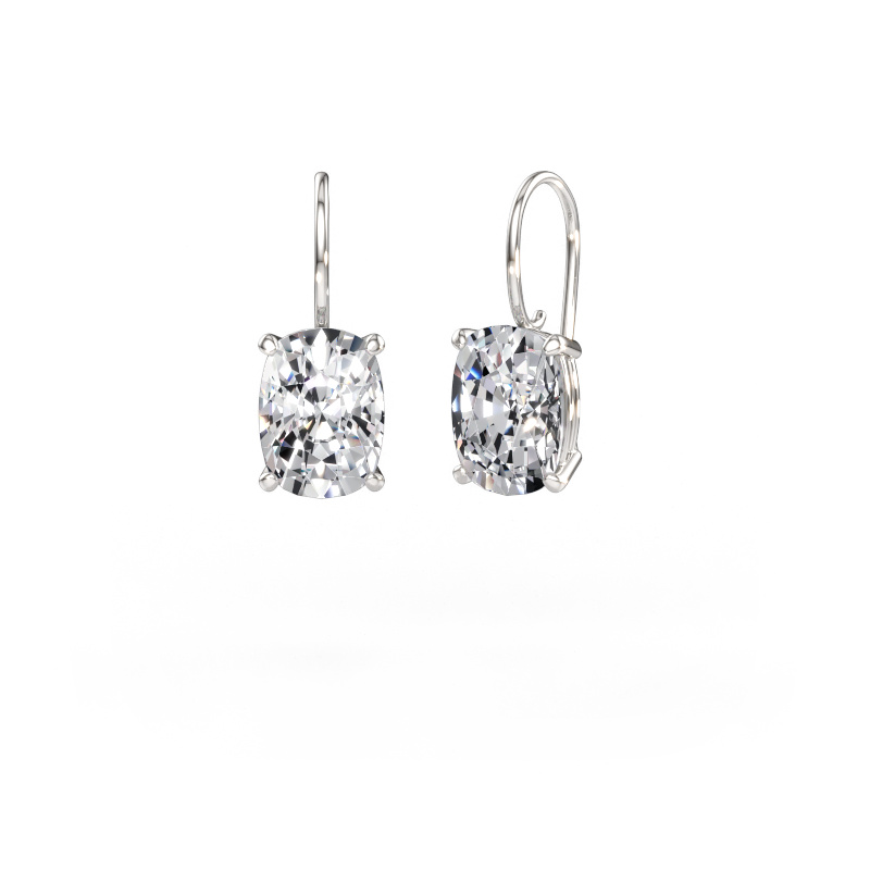 Immagine di Orecchini pendenti Cleo CSH 585 oro bianco Diamante lab grown 9.00 crt