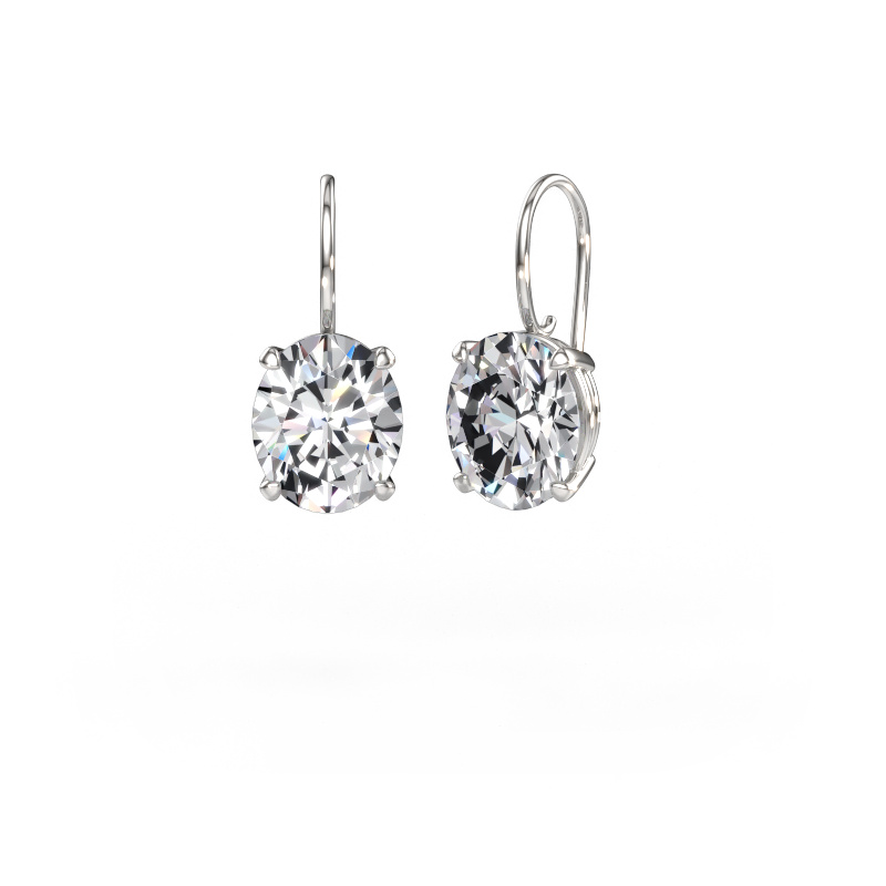 Bild von Ohrhänger Cleo OVL 585 Weißgold Lab-grown Diamant 10.10 crt