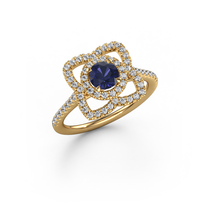 Image of Engagement ring Cleopatra 585 gold Sapphire 5 mm