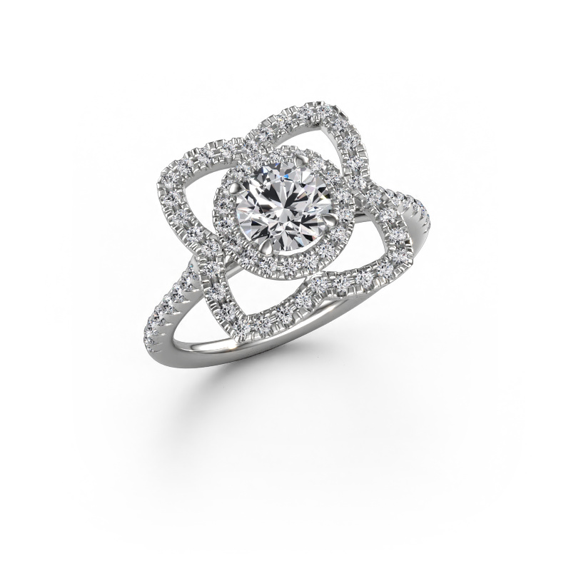 Afbeelding van Verlovingsring Cleopatra 950 platina Lab-grown diamant 1.195 crt
