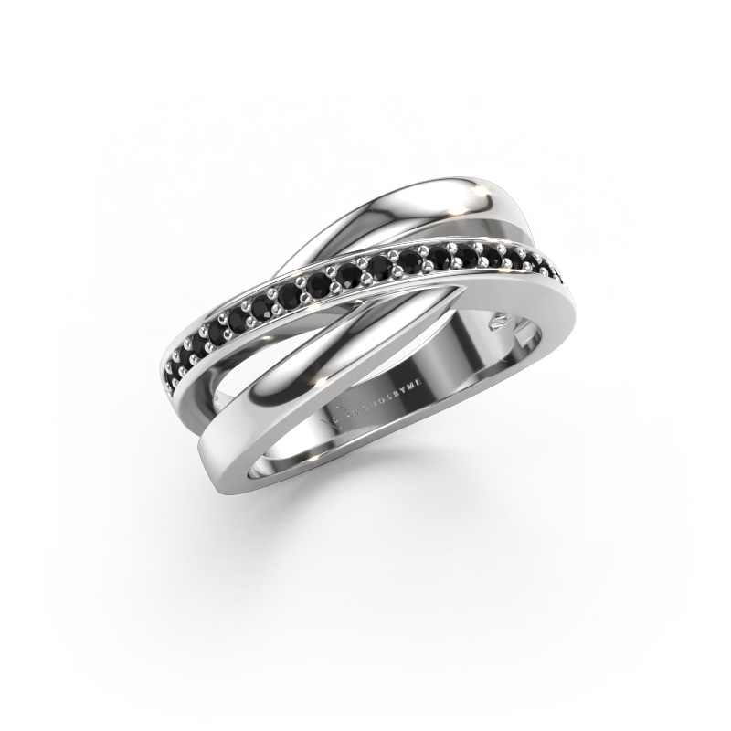 Immagine di Anello Colette 585 oro bianco Diamante nero 0.24 crt