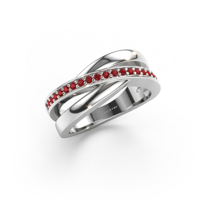 Immagine di Anello Colette 585 oro bianco Rubino 1.3 mm
