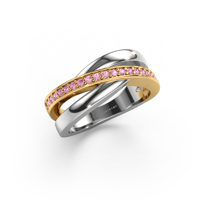 Bild von Ring Colette 585 Weißgold Pink Saphir 1.3 mm