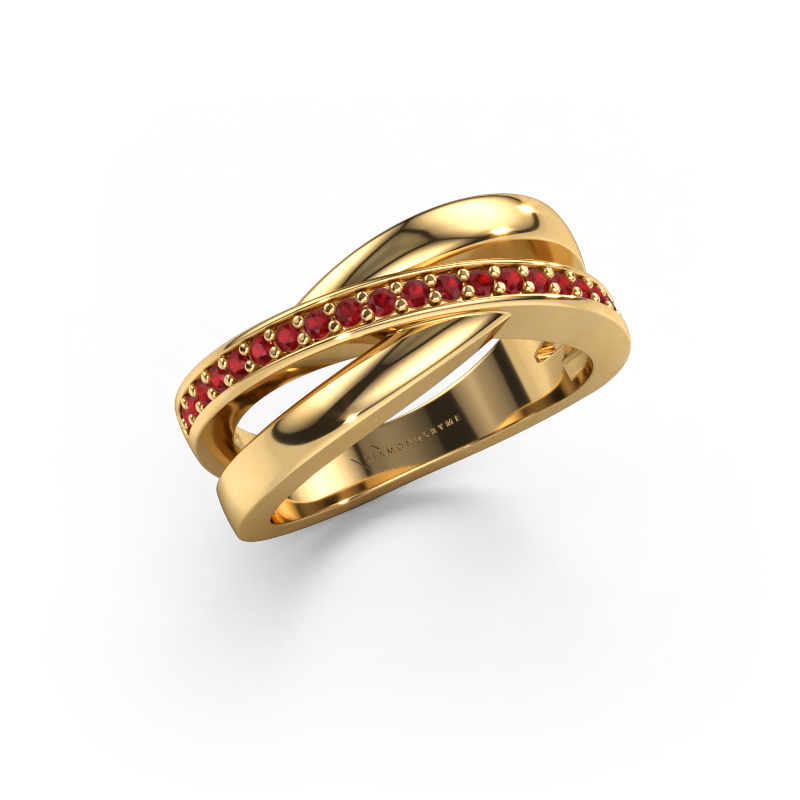 Image of Ring Colette 585 gold Ruby 1.3 mm