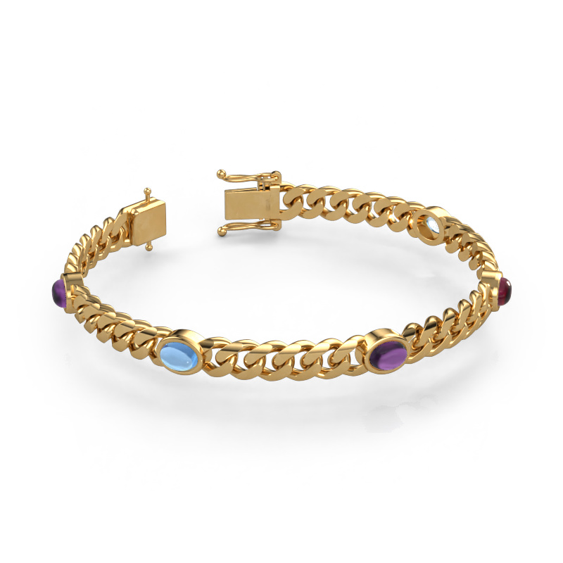 Image of Link bracelet Corinne 5 7mm Solid - 585 gold