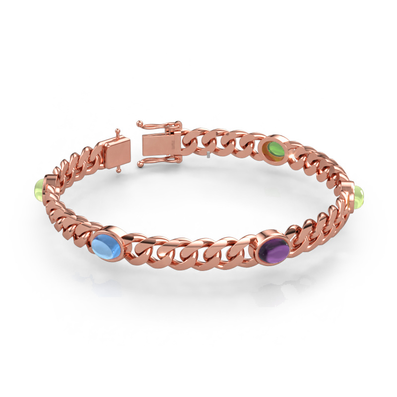 Bild av Länkarmband Corinne 5 8mm Solid - 585 roséguld