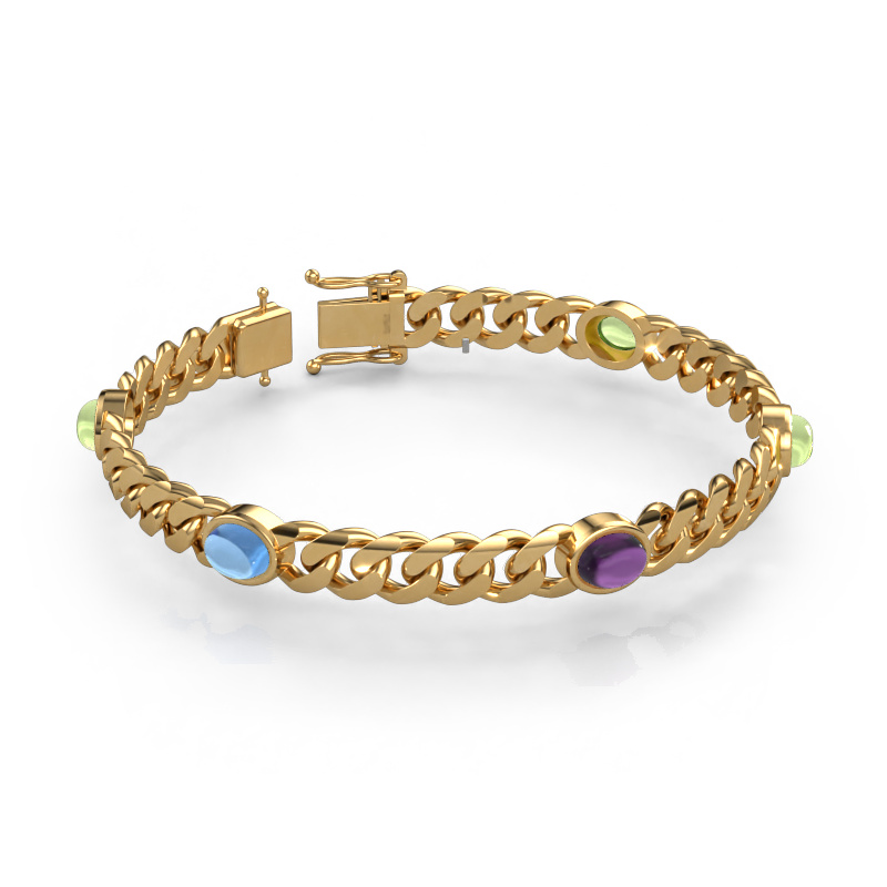 Image of Link bracelet Corinne 5 8mm Solid - 585 gold