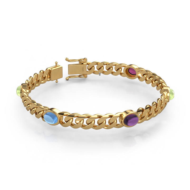 Image de Bracelet maillons Corinne 5 8mm Solide - 585 or jaune