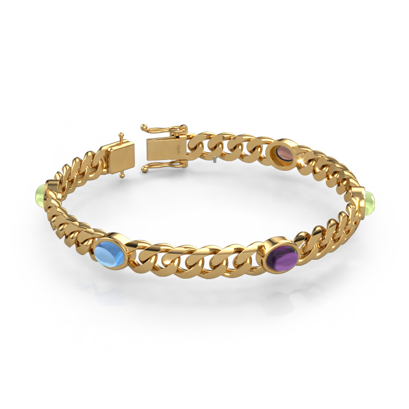 Image of Link bracelet Corinne 5 8mm Solid - 585 gold