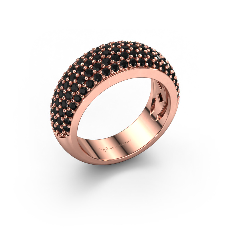 Image of Ring Cristy 585 rose gold Black diamond 1.71 crt