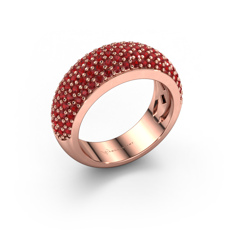 Image of Ring Cristy 585 rose gold Ruby 1.2 mm