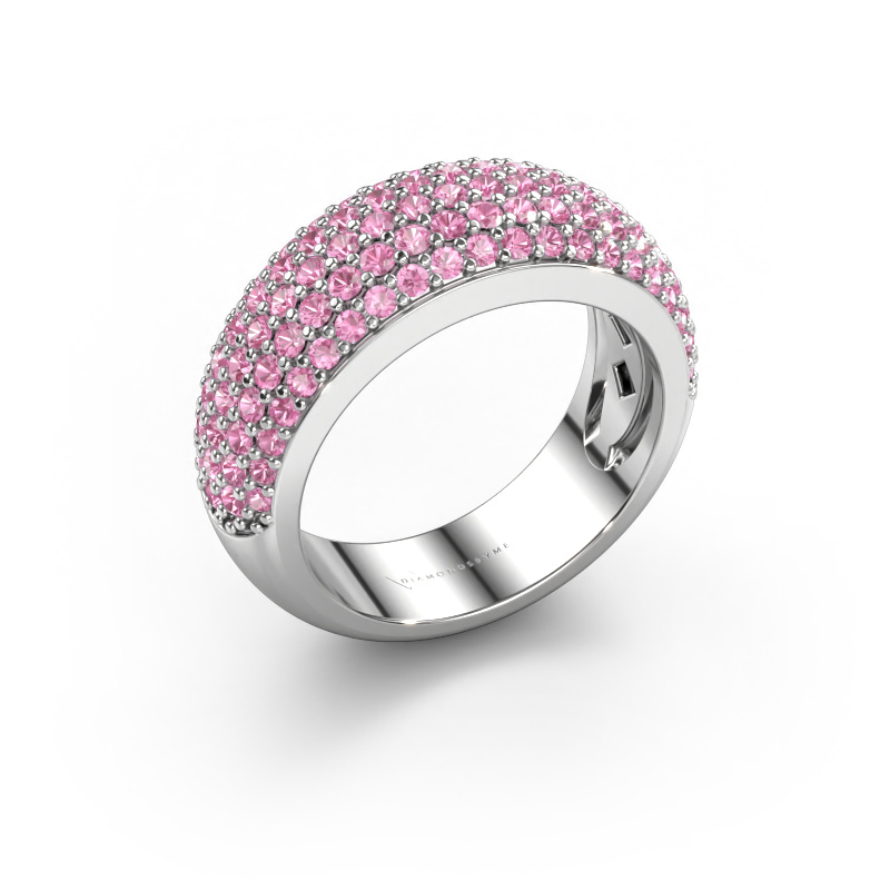 Bild von Ring Cristy 950 Platin Pink Saphir 1.2 mm