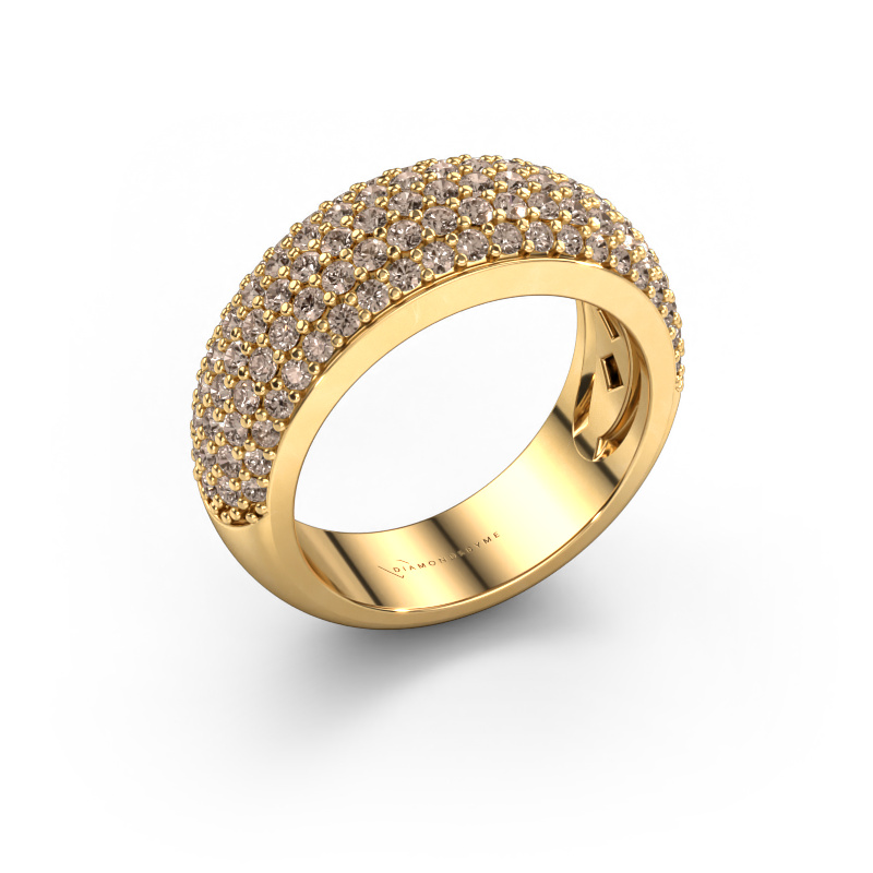 Image of Ring Cristy 585 gold Brown diamond 1.425 crt