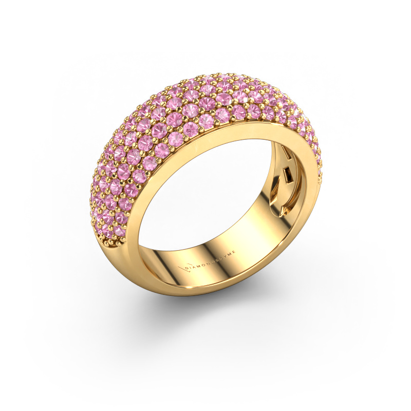 Image of Ring Cristy 585 gold Pink sapphire 1.2 mm