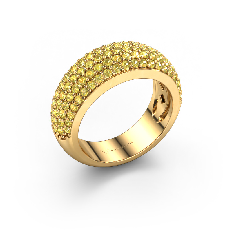 Bild von Ring Cristy 585 Gold Gelb Saphir 1.2 mm
