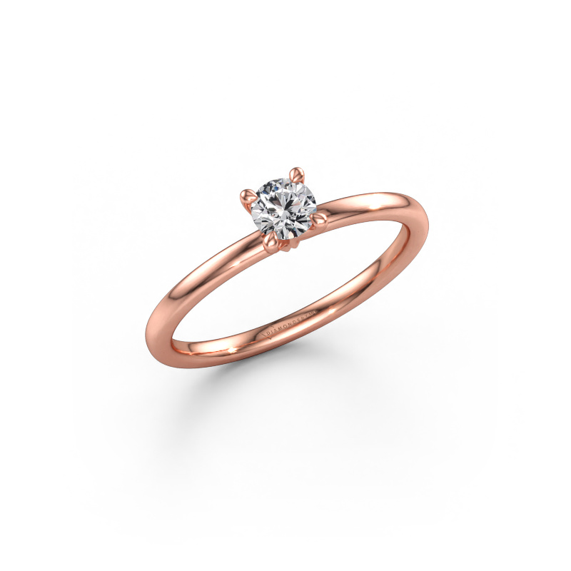 Bild av Förlovningsring Crystal RND 1 585 roséguld Diamant 0.25 crt