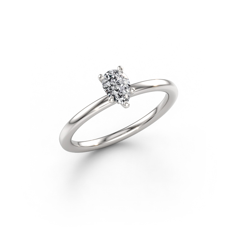 Immagine di Anello di fidanzamento Crystal PER 1 585 oro bianco Diamante 0.45 crt