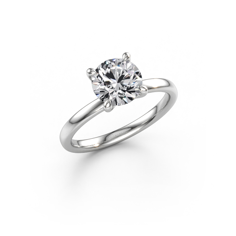 Afbeelding van Verlovingsring Crystal RND 1 950 platina Lab-grown diamant 1.50 crt