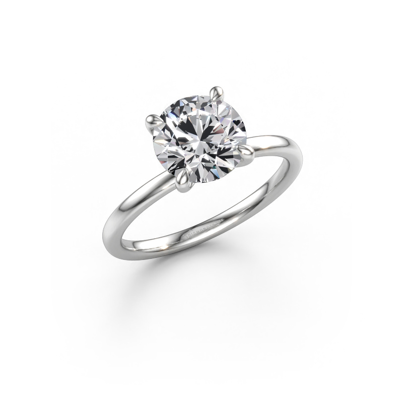 Afbeelding van Verlovingsring Crystal RND 1 950 platina Diamant 2.00 crt