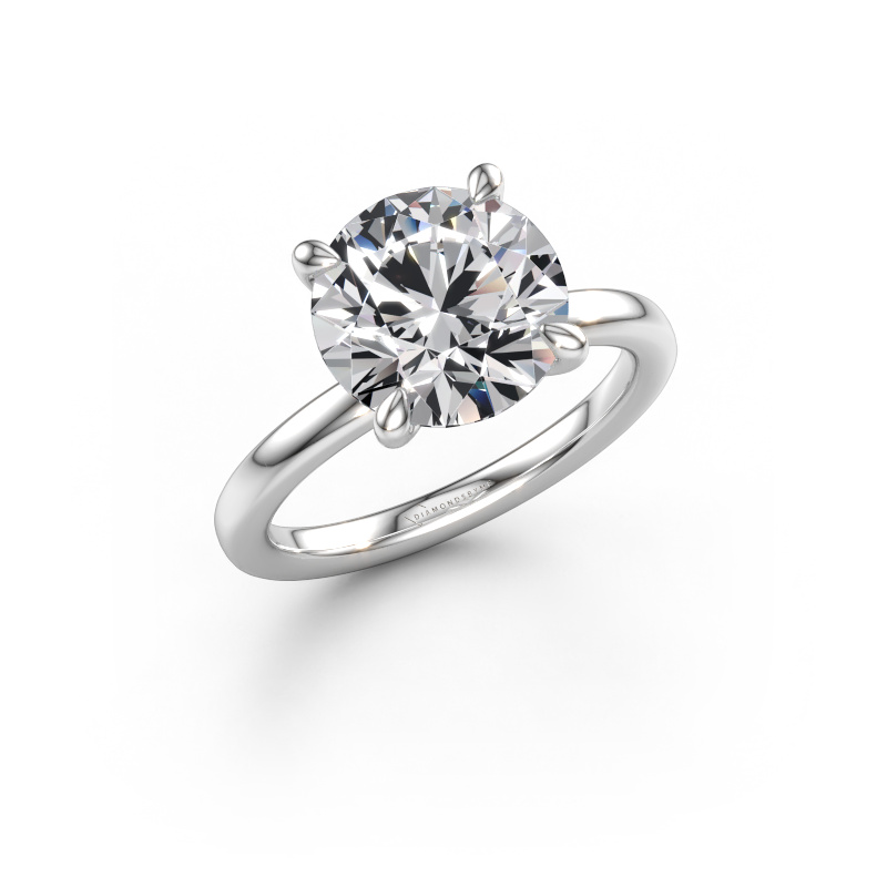 Afbeelding van Verlovingsring Crystal RND 1 950 platina Lab-grown diamant 4.00 crt