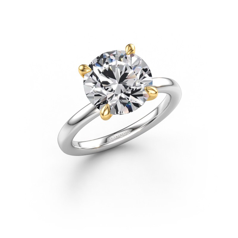 Afbeelding van Verlovingsring Crystal RND 1 585 witgoud Diamant 4.00 crt