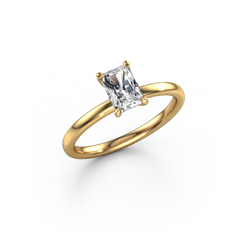 Image of Engagement ring Crystal RAD 1 585 gold Lab grown diamond 0.75 crt