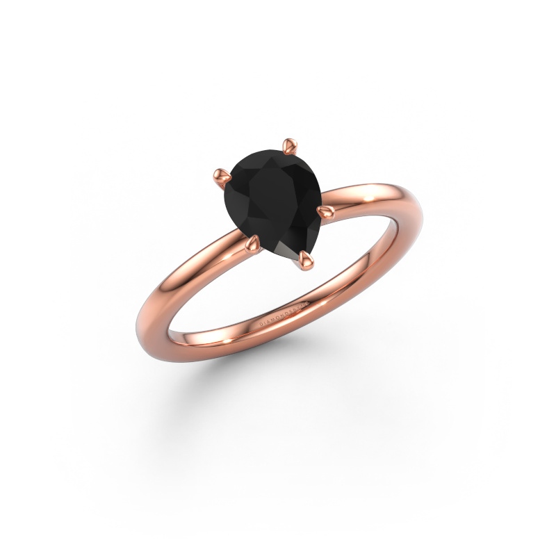 Bild av Förlovningsring Crystal PER 1 585 roséguld Svart diamant 1.25 crt