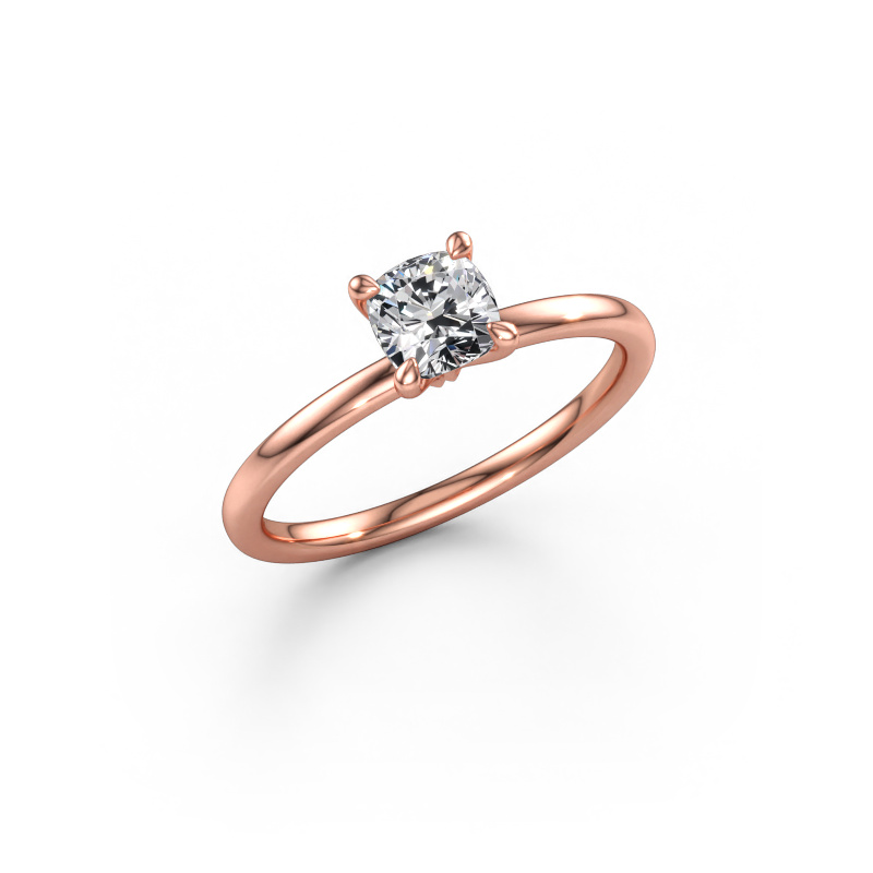 Immagine di Anello di fidanzamento Crystal CUS 1 585 oro rosa Diamante lab grown 0.70 crt