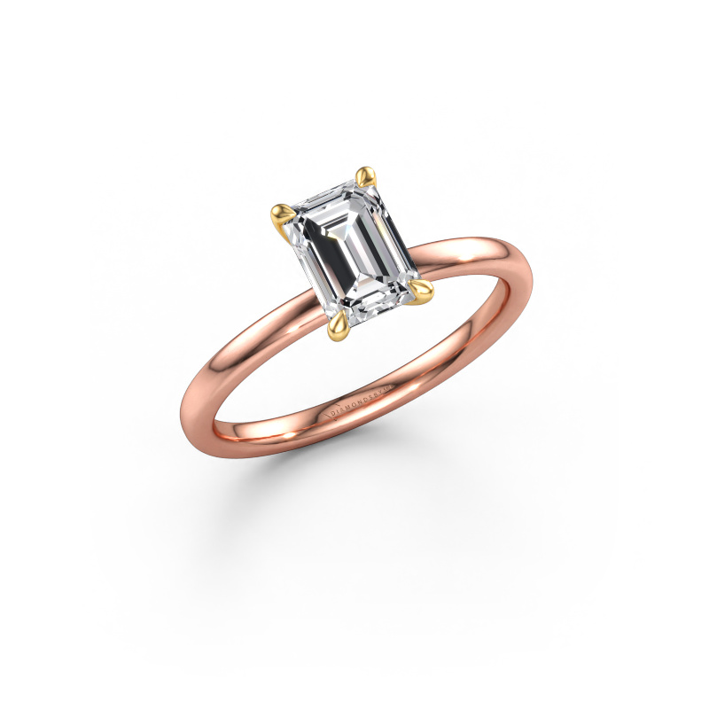 Afbeelding van Verlovingsring Crystal EME 1 585 rosé goud Diamant 1.15 crt