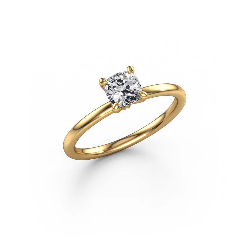 Image of Engagement ring Crystal CUS 1 585 gold Lab grown diamond 0.70 crt