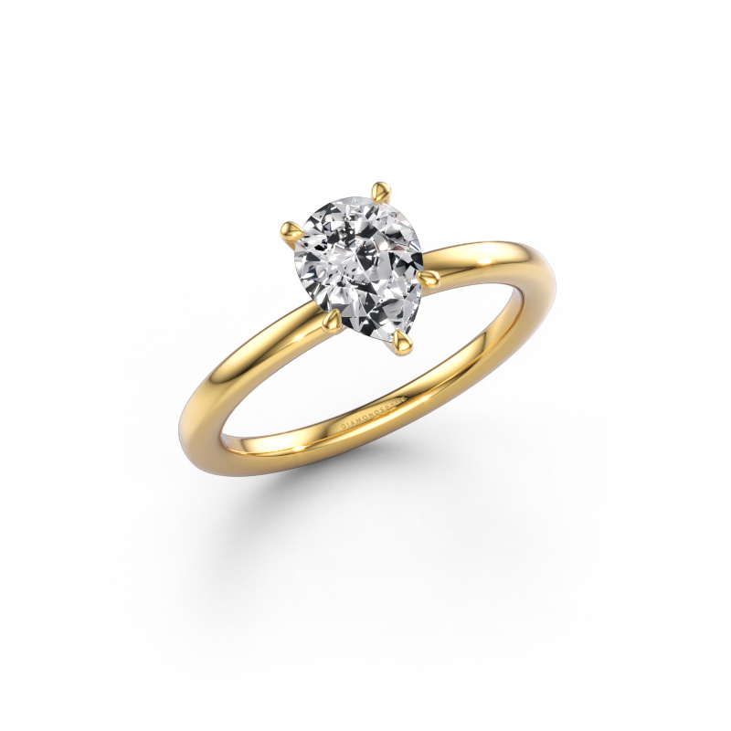 Image of Engagement ring Crystal PER 1 585 gold Lab grown diamond 1.00 crt