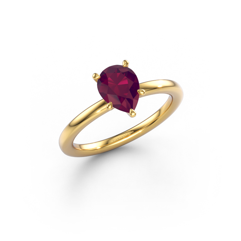Bild von Verlobungsring Crystal PER 1 585 Gold Rhodolit 8x6 mm