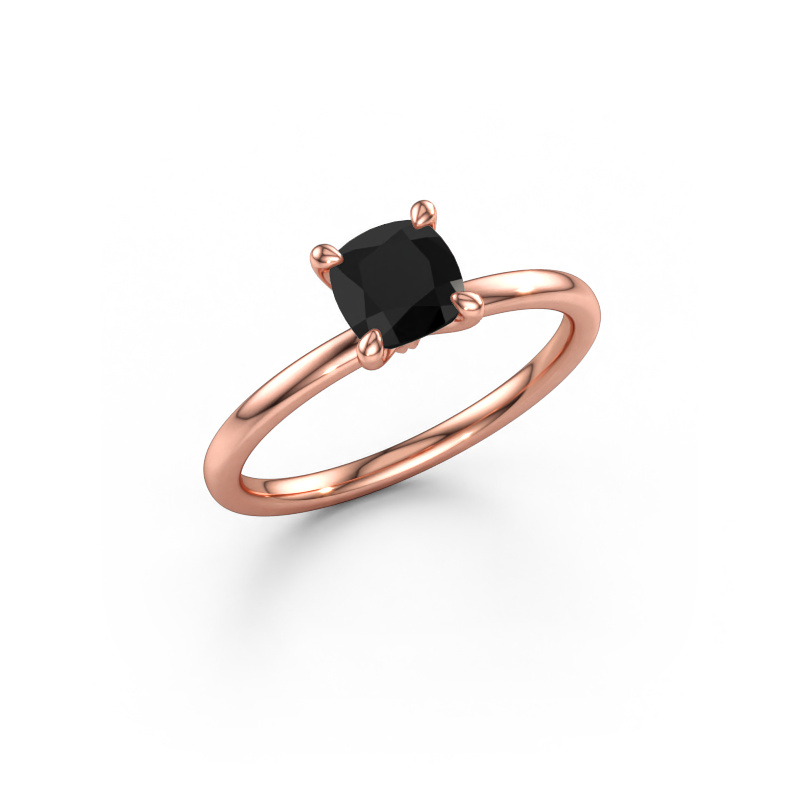 Bild av Förlovningsring Crystal CUS 1 585 roséguld Svart diamant 1.15 crt