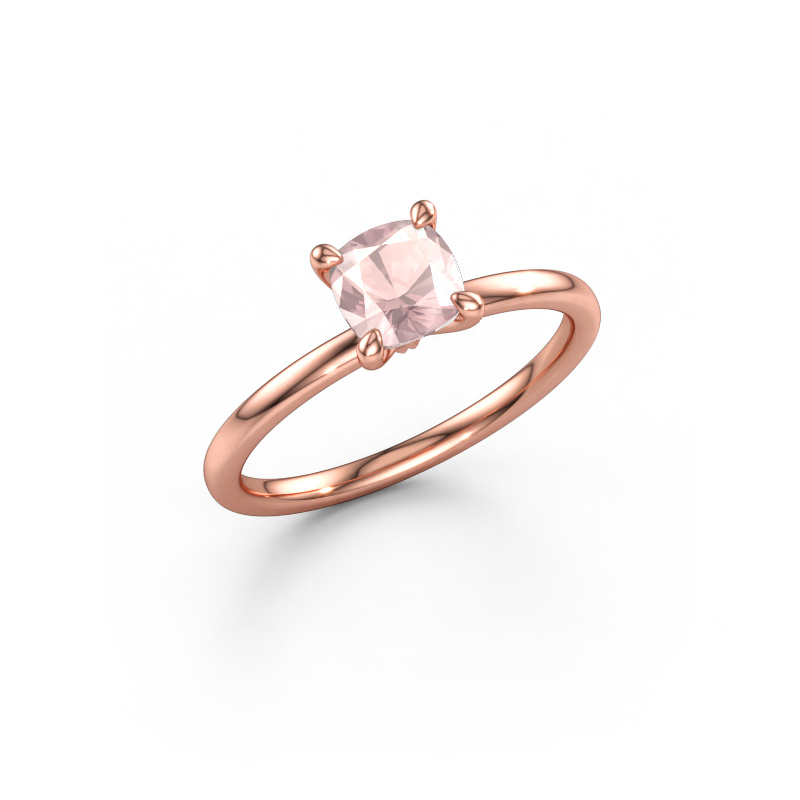 Bild av Förlovningsring Crystal CUS 1 585 roséguld Champagnefärgad morganit 5.5 mm