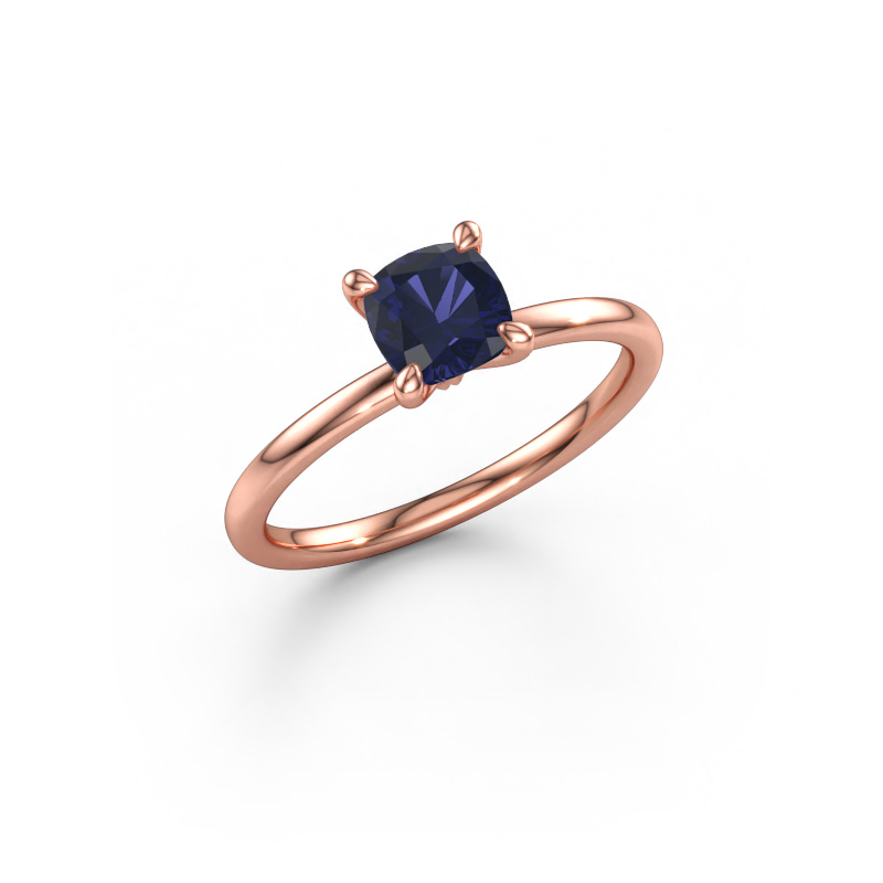 Bild av Förlovningsring Crystal CUS 1 585 roséguld Safir 5.5 mm